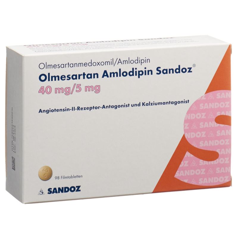 OLMESARTAN AMLODIPIN Sandoz 40/5 mg 98 Stk