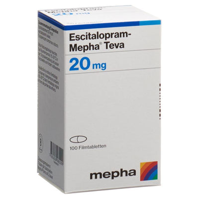 ESCITALOPRAM Mepha Teva Filmtabl 20 mg Ds 100 Stk