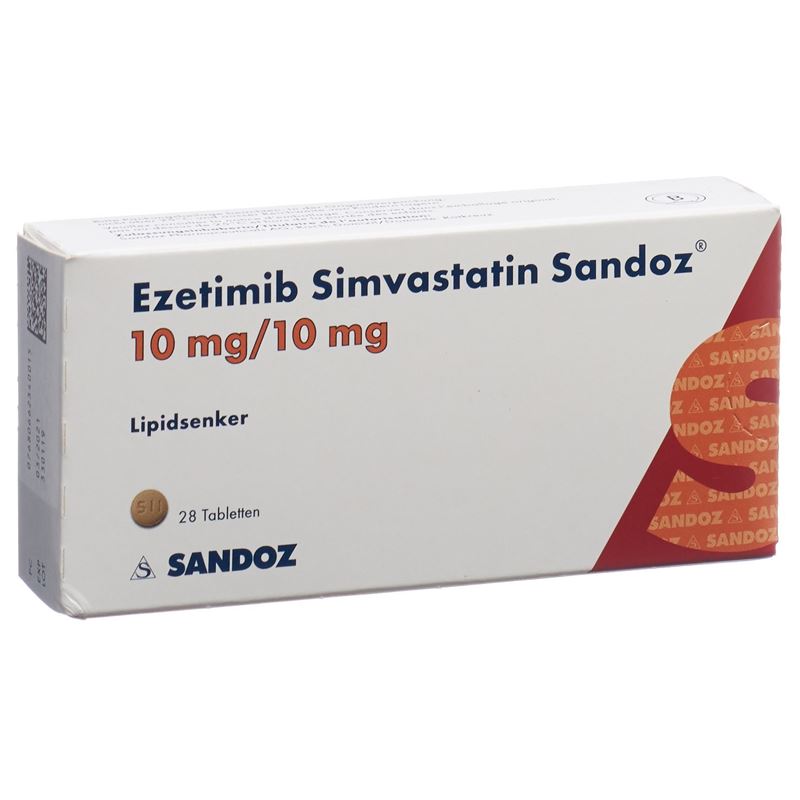 EZETIMIB SIMVASTATIN Sandoz Tabl 10/10 mg 28 Stk