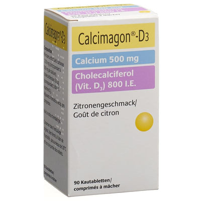 CALCIMAGON D3 Kautabl 500/800 Zitrone 90 Stk