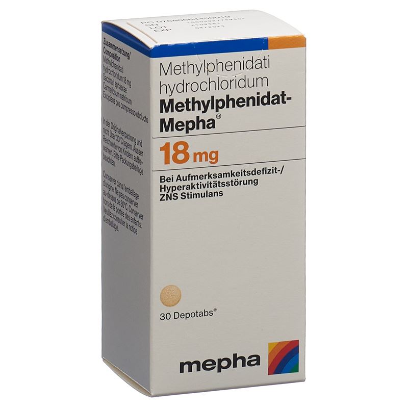 METHYLPHENIDAT Mepha Depotabs 18 mg Ds 30 Stk