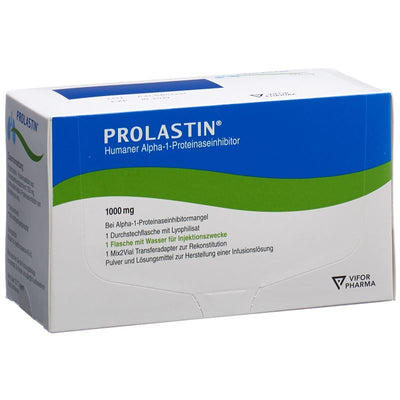 PROLASTIN Trockensub 1 g c Solv inkl Mix2Vial Set