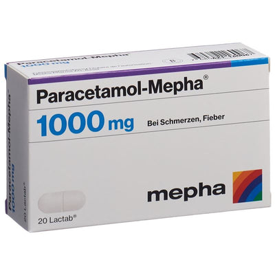 PARACETAMOL Mepha Filmtabl 1000 mg 20 Stk