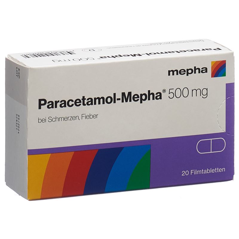 PARACETAMOL Mepha Filmtabl 500 mg 20 Stk