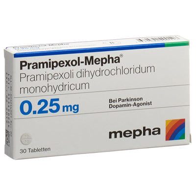 PRAMIPEXOL Mepha Tabl 0.25 mg 30 Stk