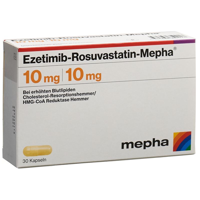 EZETIMIB ROSUVAST Mepha Kaps 10 mg/10 mg 30 Stk