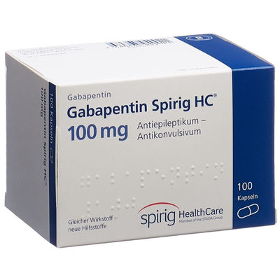 GABAPENTIN Spirig HC Kaps 100 mg 100 Stk