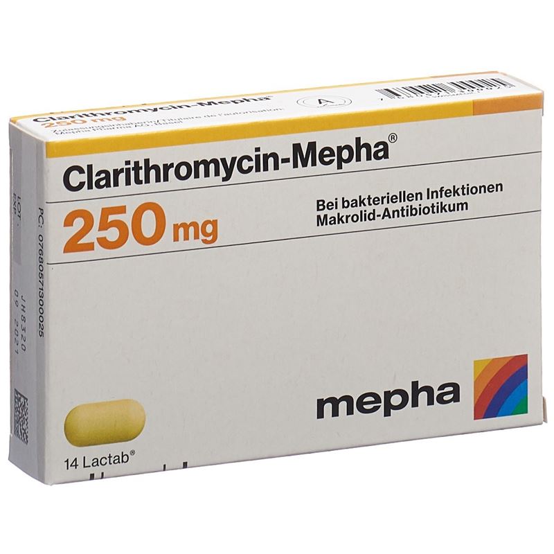 CLARITHROMYCIN Mepha Lactab 250 mg 14 Stk