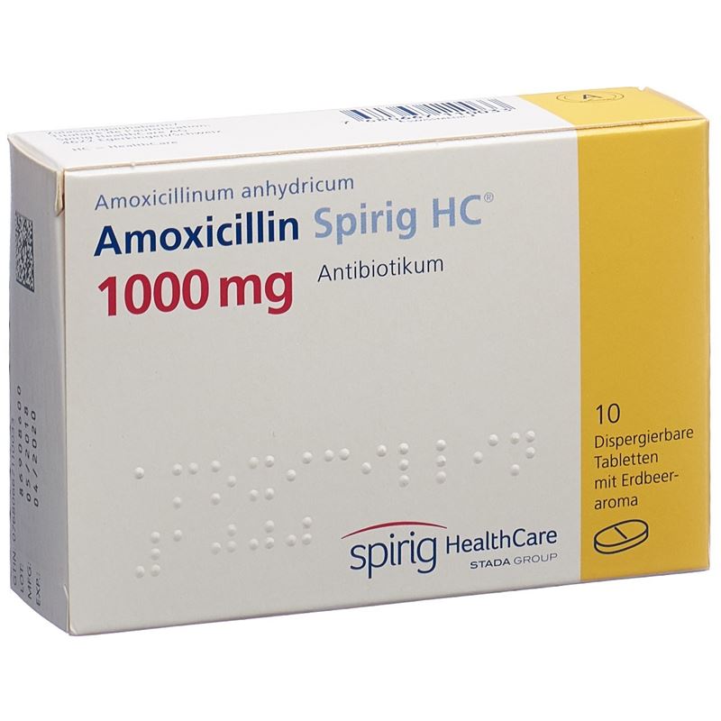 AMOXICILLIN Spirig HC Disp Tabl 1000 mg 10 Stk