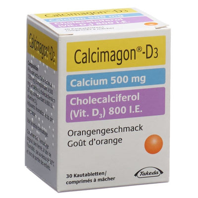 CALCIMAGON D3 Kautabl 500/800 Orange 30 Stk