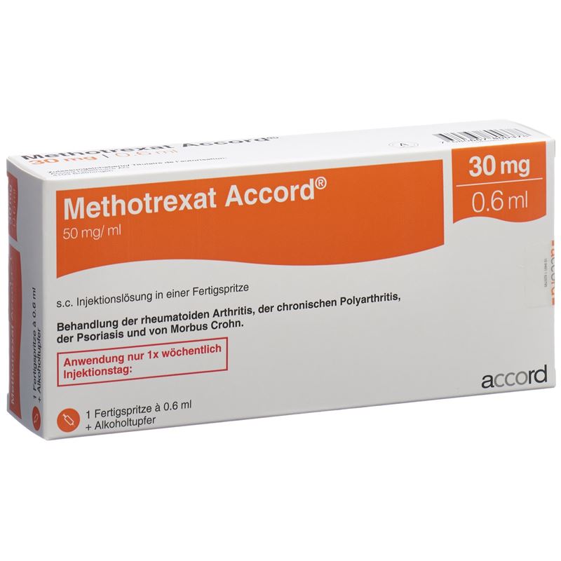 METHOTREXAT Accord 30 mg/0.6ml Fertspr 0.6 ml