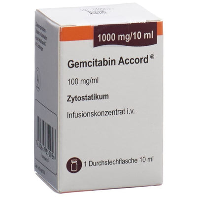 GEMCITABIN Accord 1000 mg/10ml Durchstf