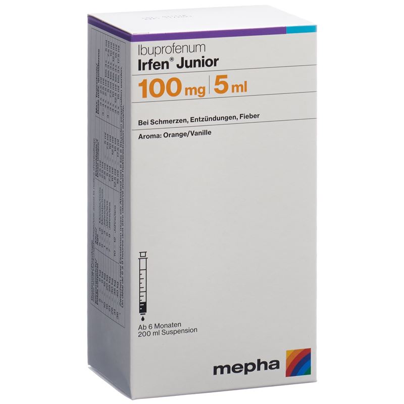 IRFEN Junior Susp 100 mg/5ml Fl 200 ml