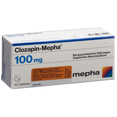 CLOZAPIN Mepha Tabl 100 mg 50 Stk