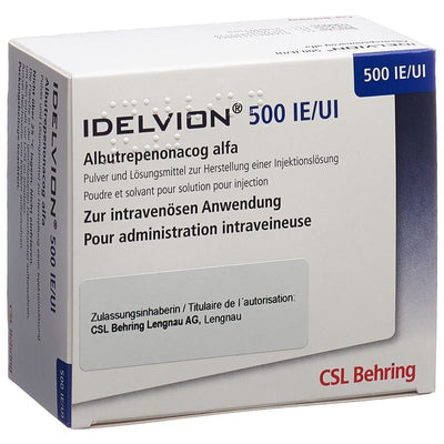 IDELVION Trockensub 500 IE cum Solv + Set Durchstf