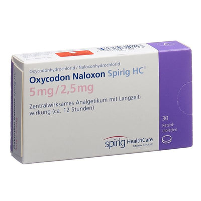 OXYCODON NALOXON Spirig HC Ret Tabl 5/2.5mg 30 Stk