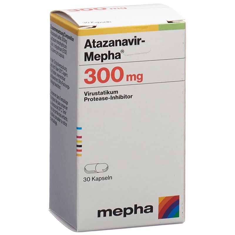 ATAZANAVIR Mepha Kaps 300 mg Ds 30 Stk