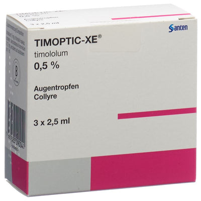 TIMOPTIC-XE Gtt Opht 0.5 % 3 Fl 2.5 ml