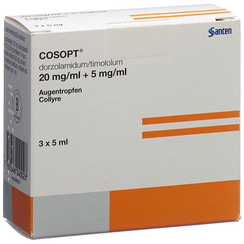 COSOPT Gtt Opht steril 3 Fl 5 ml