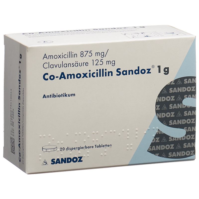 CO-AMOXICILLIN Sandoz Disp Tabl 1 g 20 Stk