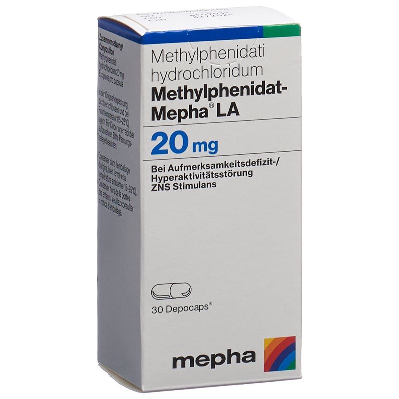 METHYLPHENIDAT Mepha LA Depocaps 20 mg Ds 30 Stk