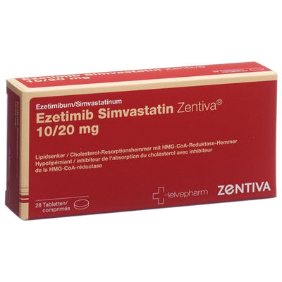 EZETIMIB SIMVASTATIN Zentiva Tabl 10/20 mg 28 Stk