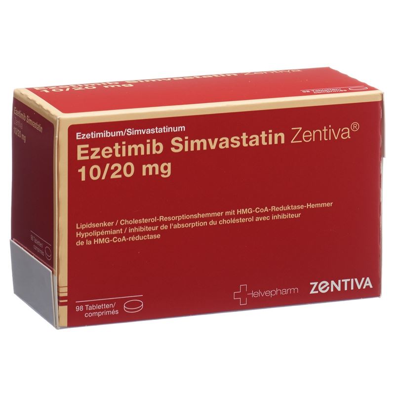 EZETIMIB SIMVASTATIN Zentiva Tabl 10/20 mg 98 Stk