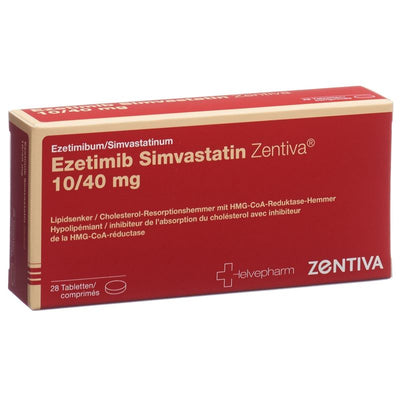 EZETIMIB SIMVASTATIN Zentiva Tabl 10/40 mg 28 Stk