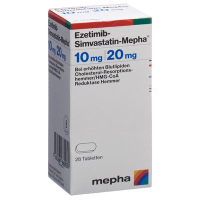 EZETIMIB-SIMVASTATIN Mepha Tabl 10/20 mg Ds 28 Stk