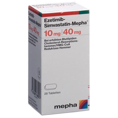 EZETIMIB-SIMVASTATIN Mepha Tabl 10/40 mg Ds 28 Stk