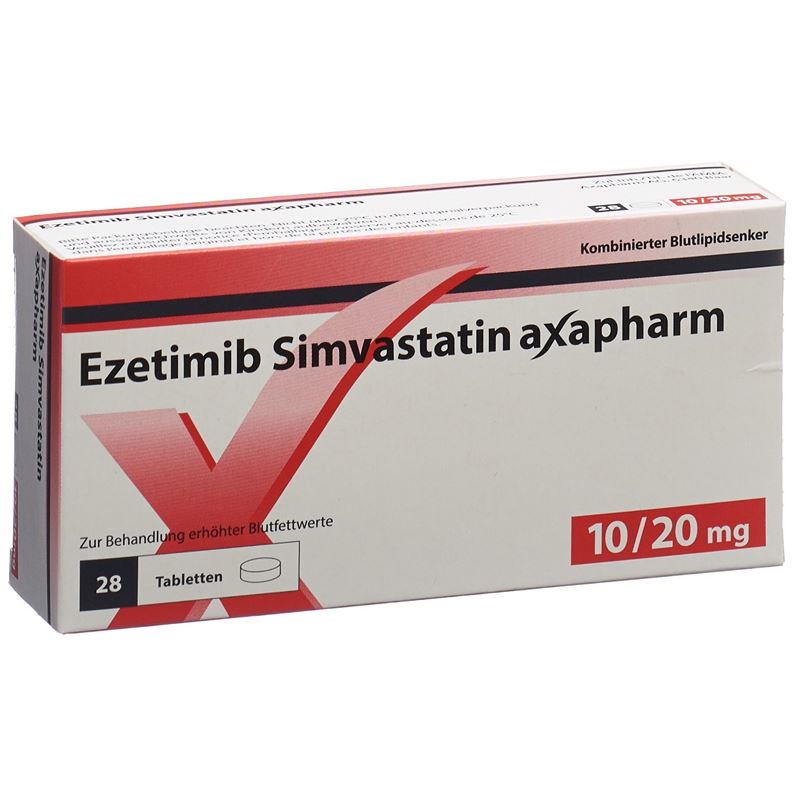 EZETIMIB SIMVASTATIN Axapharm Tabl 10/20 mg 28 Stk