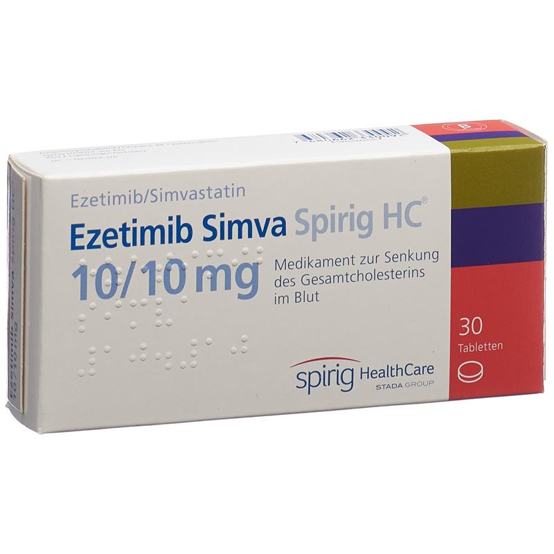 EZETIMIB SIMVA Spirig HC Tabl 10/10 mg 30 Stk