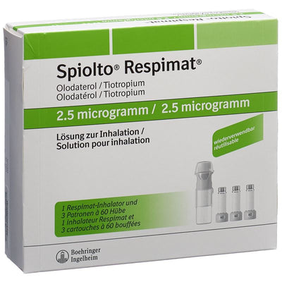 SPIOLTO Respimat 2.5 mcg/Hub wiederverw 3 x 60 Dos