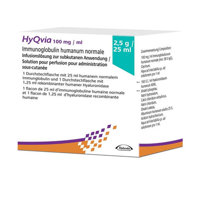 HYQVIA Inf Lös 2.5 g/25ml Dual Flaschen 25 ml