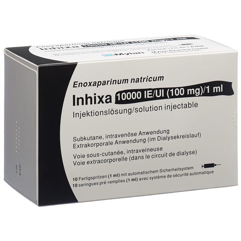 INHIXA Inj Lös 100 mg/ml 10 Fertspr 1 ml