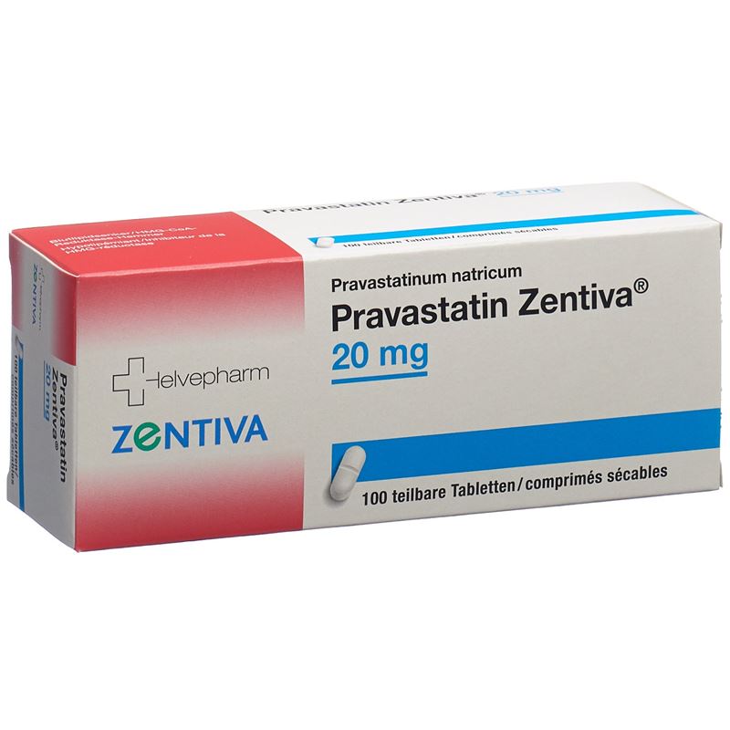 PRAVASTATIN Zentiva Tabl 20 mg 100 Stk