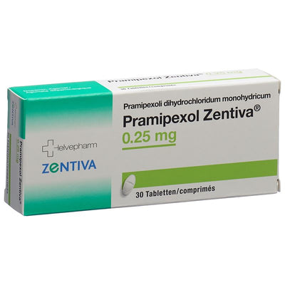 PRAMIPEXOL Zentiva Tabl 0.25 mg 30 Stk