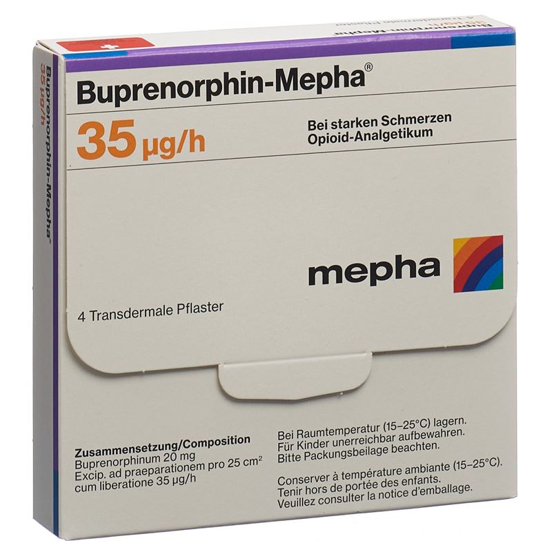 BUPRENORPHIN Mepha TTS 35 mcg/h Btl 4 Stk