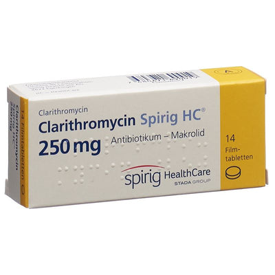 CLARITHROMYCIN Spirig HC Filmtabl 250 mg 14 Stk