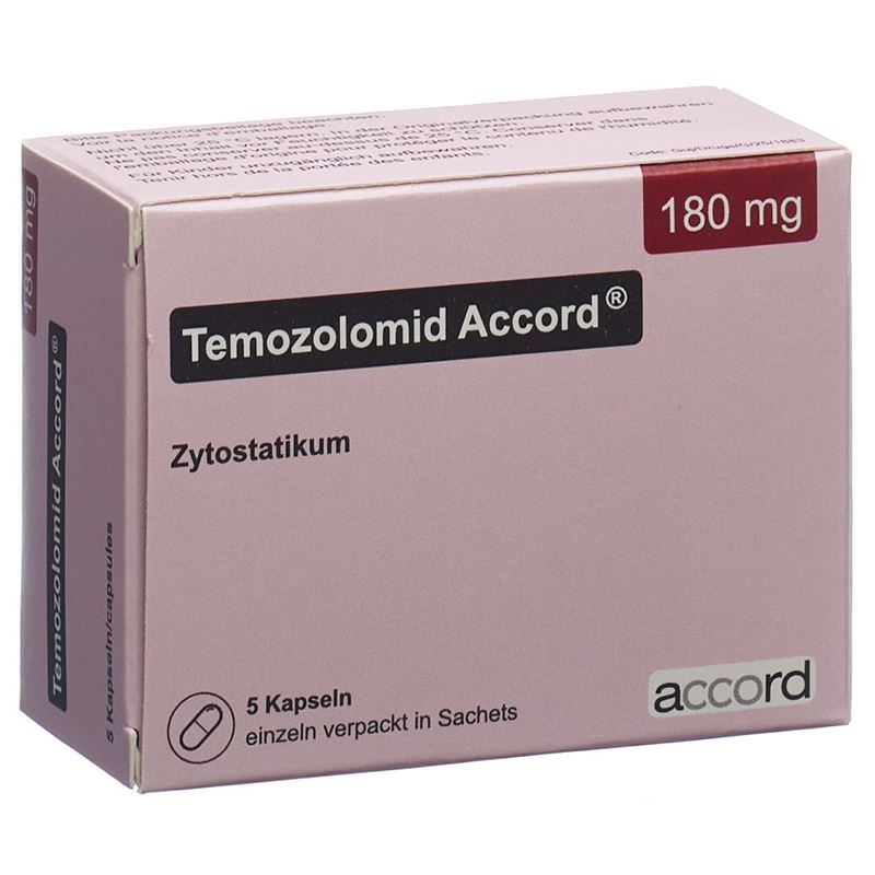 TEMOZOLOMID Accord Kaps 180 mg Btl 5 Stk