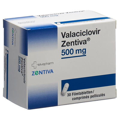 VALACICLOVIR Zentiva Filmtabl 500 mg 30 Stk