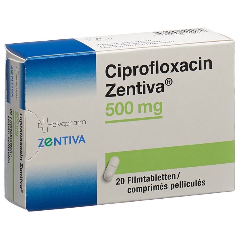 CIPROFLOXACIN Zentiva Filmtabl 500 mg 20 Stk