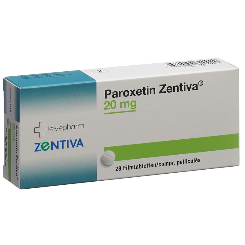 PAROXETIN Zentiva Filmtabl 20 mg 28 Stk