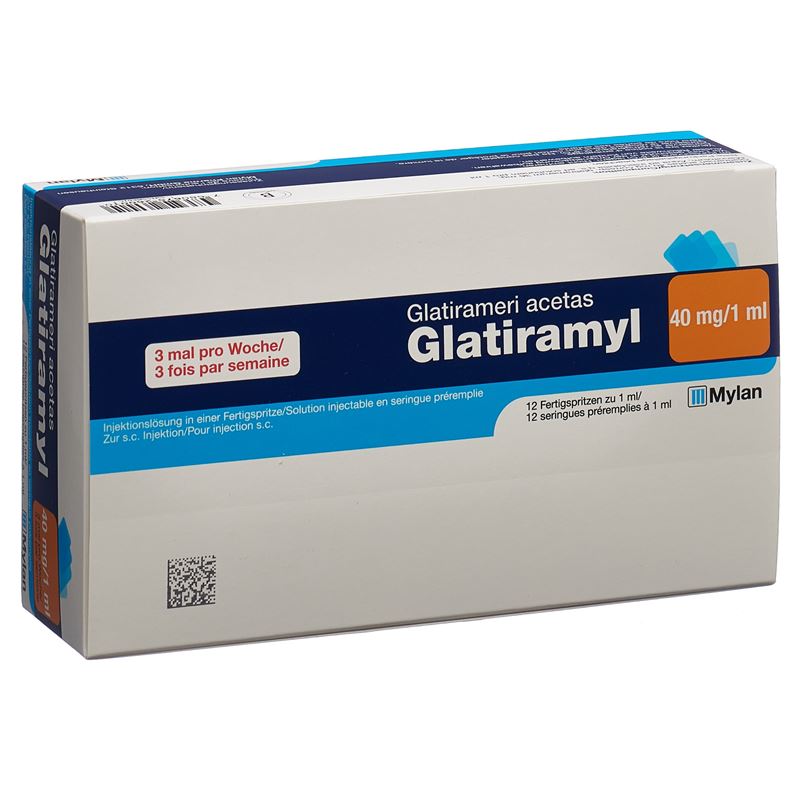 GLATIRAMYL Inj Lös 40 mg/ml 12 Fertspr 1 ml