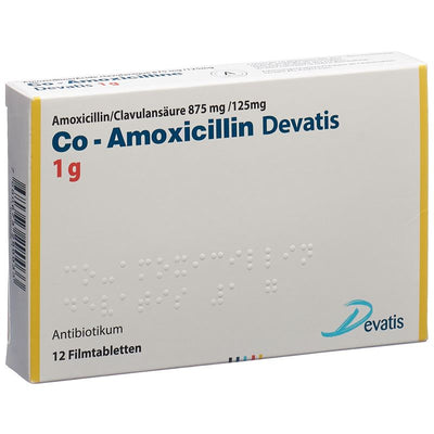 CO-AMOXICILLIN Devatis Filmtabl 1 g 12 Stk