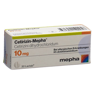 CETIRIZIN Mepha Lactab 10 mg 30 Stk