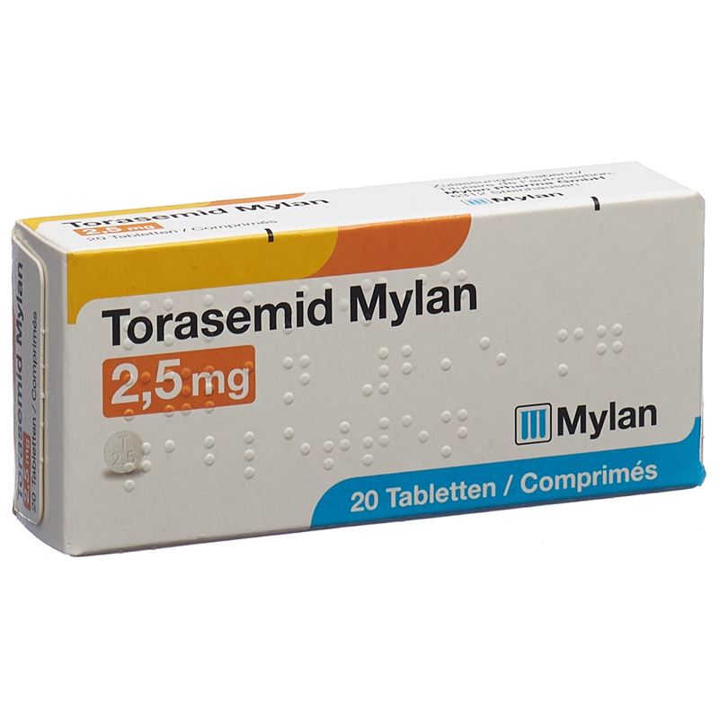 TORASEMID Mylan Tabl 2.5 mg 20 Stk