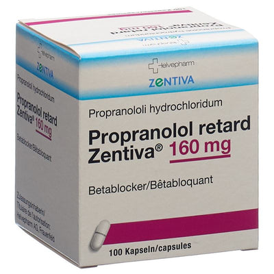 PROPRANOLOL retard Zentiva Ret Kaps 160 mg 100 Stk