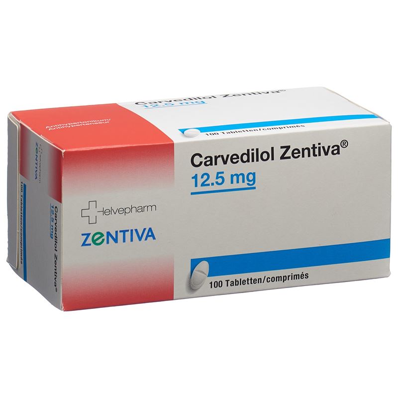 CARVEDILOL Zentiva Tabl 12.5 mg 100 Stk