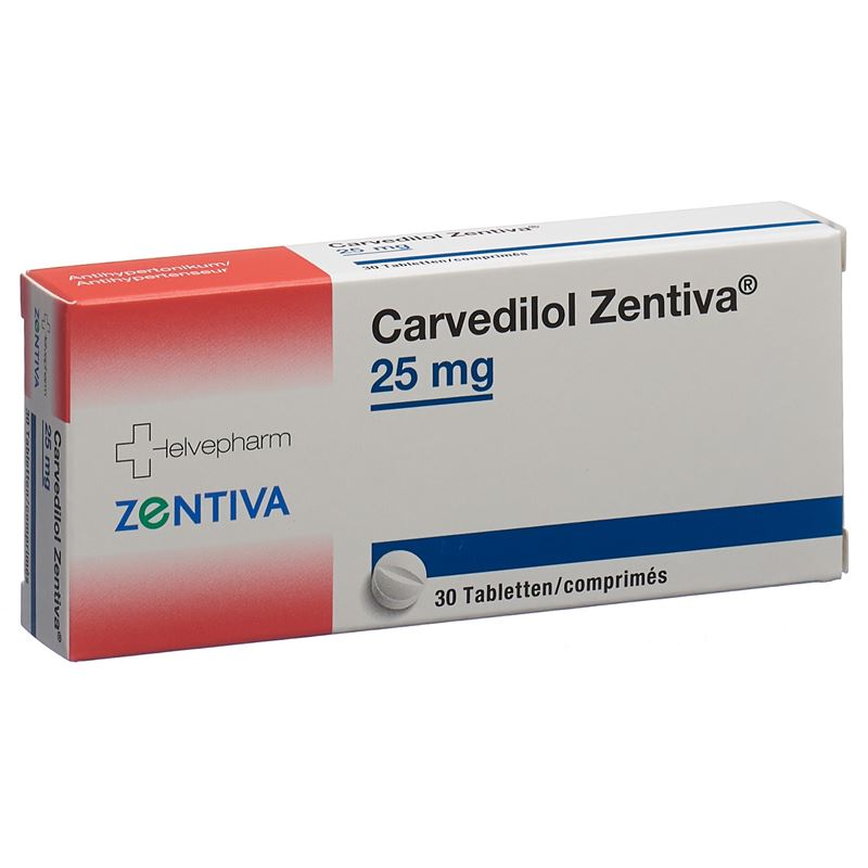 CARVEDILOL Zentiva Tabl 25 mg 30 Stk